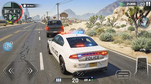 Скриншот 3 — US Police Car Chase Games 3d