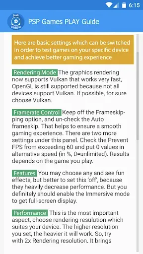 Скриншот 4 — PSP Games Emulator Guide