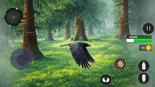 Скриншот 3 — Raven(ворон) Симулятор Птицы