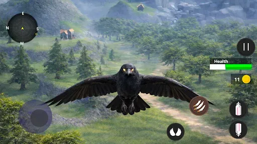Скриншот 5 — Raven(ворон) Симулятор Птицы