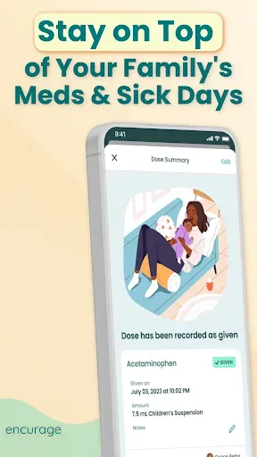 Скриншот 1 — Encurage: Pill & Meds Tracker