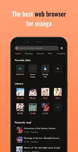 Скриншот 1 — MangaPin - Web Browser