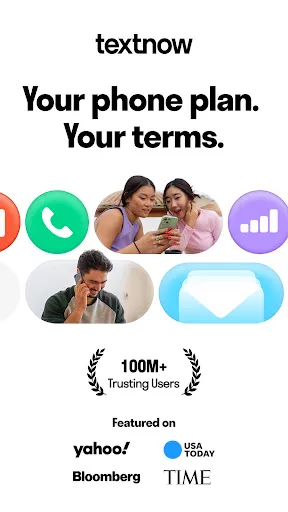 Скриншот 1 — TextNow: Call + Text Unlimited