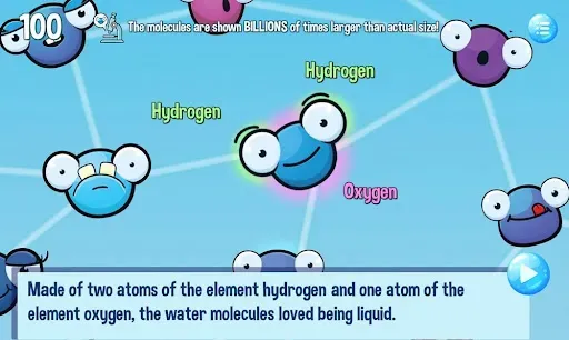 Скриншот 1 — Matty the Water Molecule Game