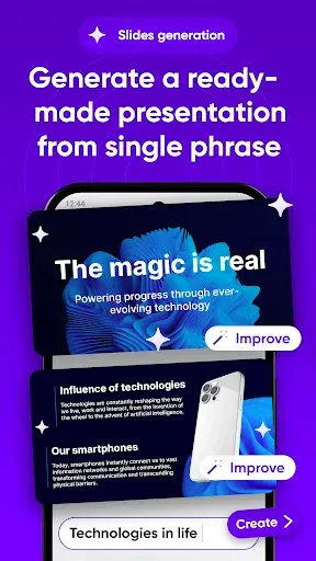 Скриншот 2 — Slidey: ai presentation maker