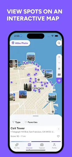 Скриншот 2 — Atlas Photo - Spot Finder