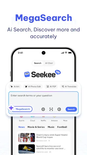 Скриншот 1 — Seekee - Ai Search & Assistant