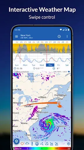 Скриншот 1 — Flowx: Weather Map Forecast