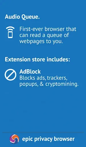 Скриншот 2 — Epic Privacy Browser - VPN