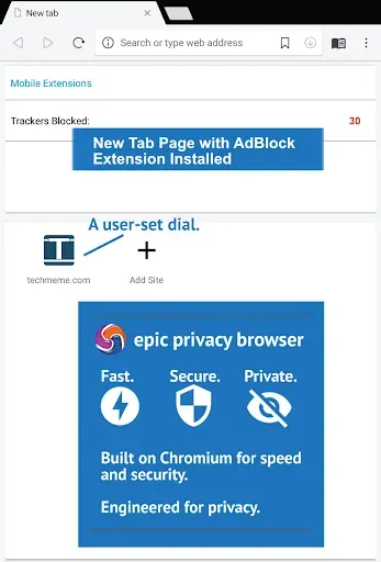 Скриншот 7 — Epic Privacy Browser - VPN