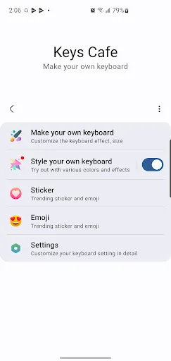 Скриншот 1 — Keys Cafe - Make your keyboard