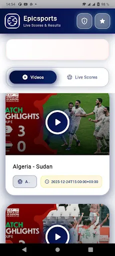 Скриншот 2 — EpicSports – Live Scores