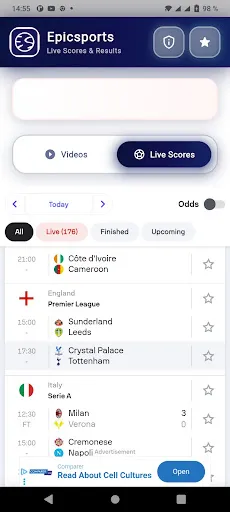 Скриншот 4 — EpicSports – Live Scores
