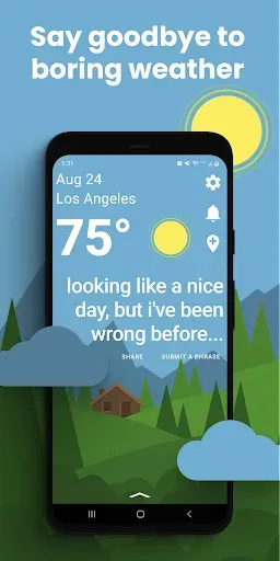 Скриншот 1 — Funny Weather: Rude Forecast