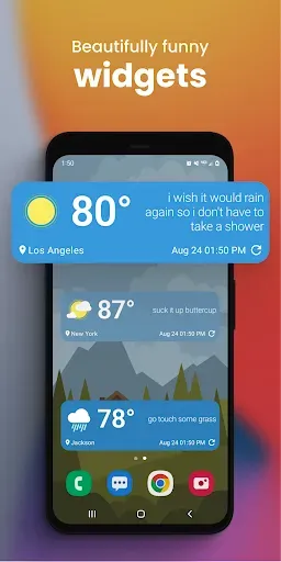 Скриншот 2 — Funny Weather: Rude Forecast