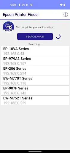Скриншот 1 — Epson Printer Finder