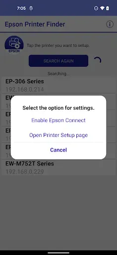 Скриншот 2 — Epson Printer Finder