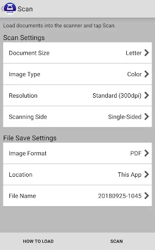 Скриншот 2 — Epson DocumentScan