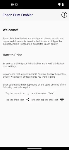Скриншот 1 — Epson Print Enabler