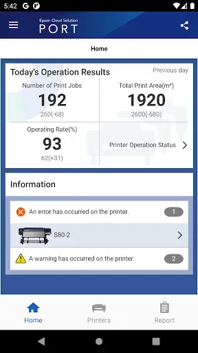 Скриншот 1 — Epson Cloud Solution PORT