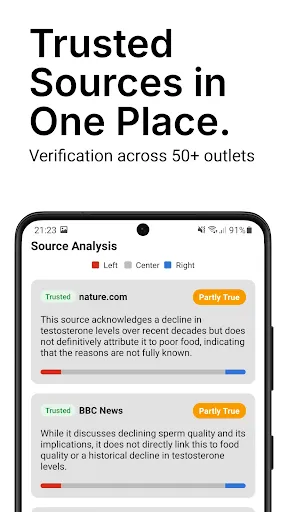 Скриншот 2 — AI Fact Checker: Verify News