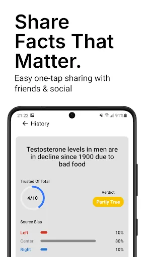 Скриншот 3 — AI Fact Checker: Verify News