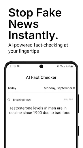 Скриншот 8 — AI Fact Checker: Verify News