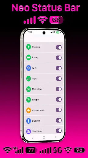 Скриншот 5 — Neo Status Bar: Custom Icons