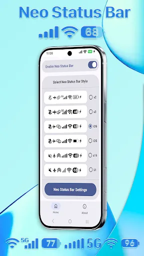 Скриншот 6 — Neo Status Bar: Custom Icons