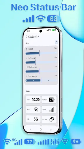 Скриншот 7 — Neo Status Bar: Custom Icons