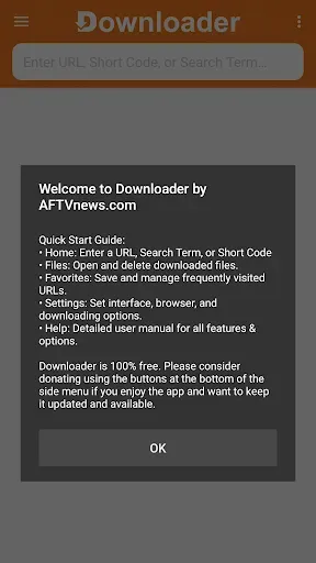 Скриншот 1 — Downloader by AFTVnews