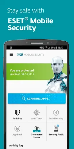 Скриншот 1 — ESET Mobile Security Antivirus