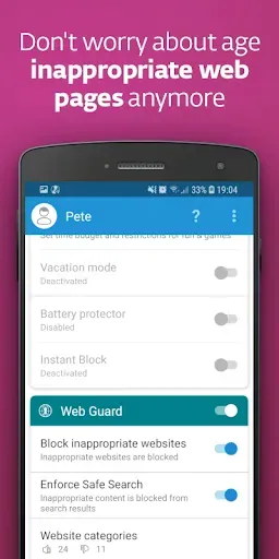 Скриншот 4 — ESET Parental Control
