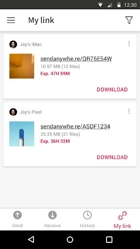 Скриншот 5 — Send Anywhere (File Transfer)