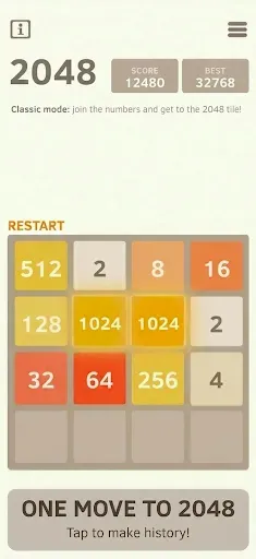 Скриншот 3 — 2048 Number Puzzle game