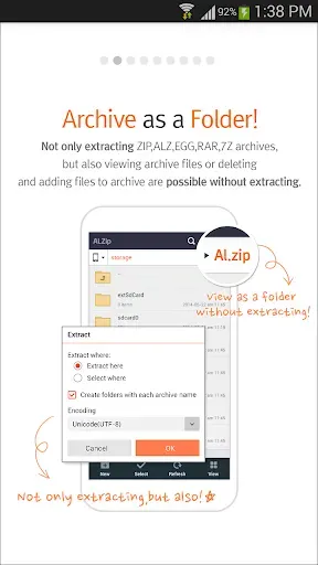 Скриншот 1 — ALZip – File Manager & Unzip