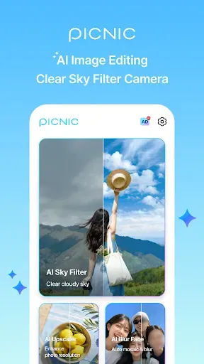 Скриншот 1 — PICNIC-AI Photo & Sky Filters