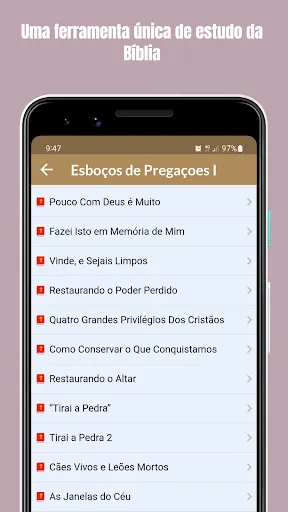 Скриншот 3 — Esboços de Pregações