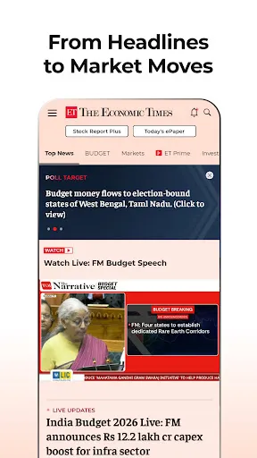 Скриншот 4 — Economic Times : Business News