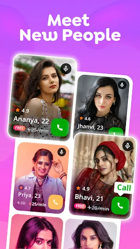 Скриншот 2 — Josh Lite : Live Calls & Chat