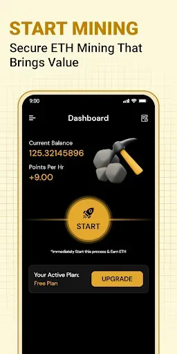 Скриншот 2 — ETH Cloud Miner- Earn Ethereum