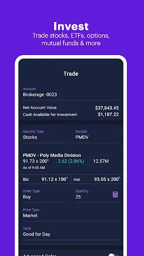 Скриншот 4 — E*TRADE: Invest. Trade. Save.