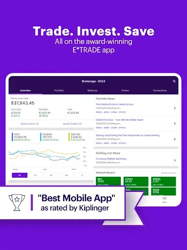Скриншот 8 — E*TRADE: Invest. Trade. Save.