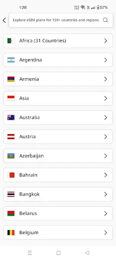 Скриншот 5 — eTravelsim - Travel eSim