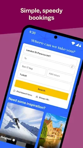 Скриншот 3 — Eurostar: Train travel & Hotel