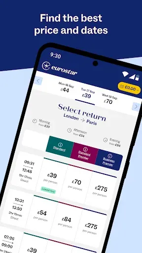 Скриншот 4 — Eurostar: Train travel & Hotel
