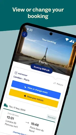 Скриншот 5 — Eurostar: Train travel & Hotel