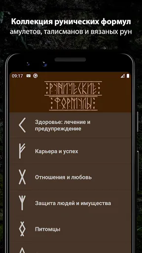 Скриншот 1 — Рунические формулы и Книга Рун
