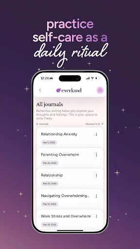 Скриншот 4 — everkind: wellness journal app