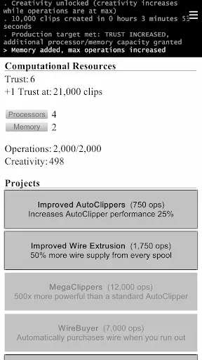 Скриншот 3 — Universal Paperclips